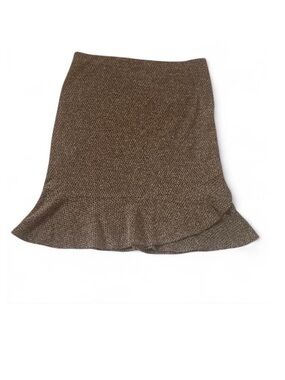 Express Brown Textured Knit Mini Skirt Size Small y2k coquette twee boho office